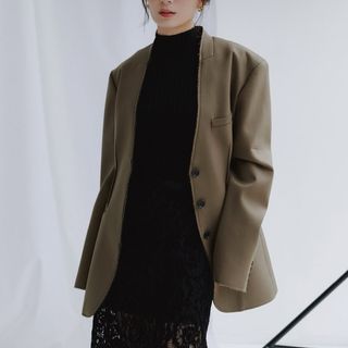 ánuans - anuans 新宿ルミネ2限定 ダブルジャケット NAVYの通販 by