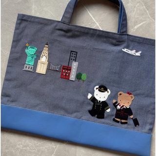 familiar - 新品未使用 ファミリア familiar デニムバッグ いちご 手