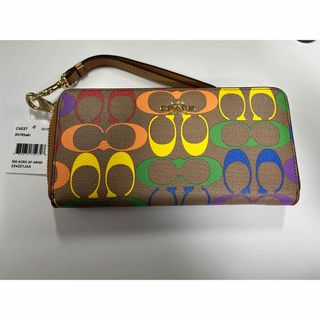 COACH OUTLET - COACH レインボー シグネチャー 長財布の通販 by パン