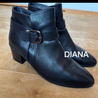 DIANA - 新品♪DIANA ダイアナ 本革ベルトデザインブーツ(22.5cm)の
