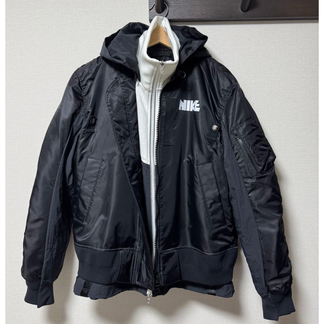 sacai - NIKE x sacai レイヤード ボンバージャケットの通販 by shop