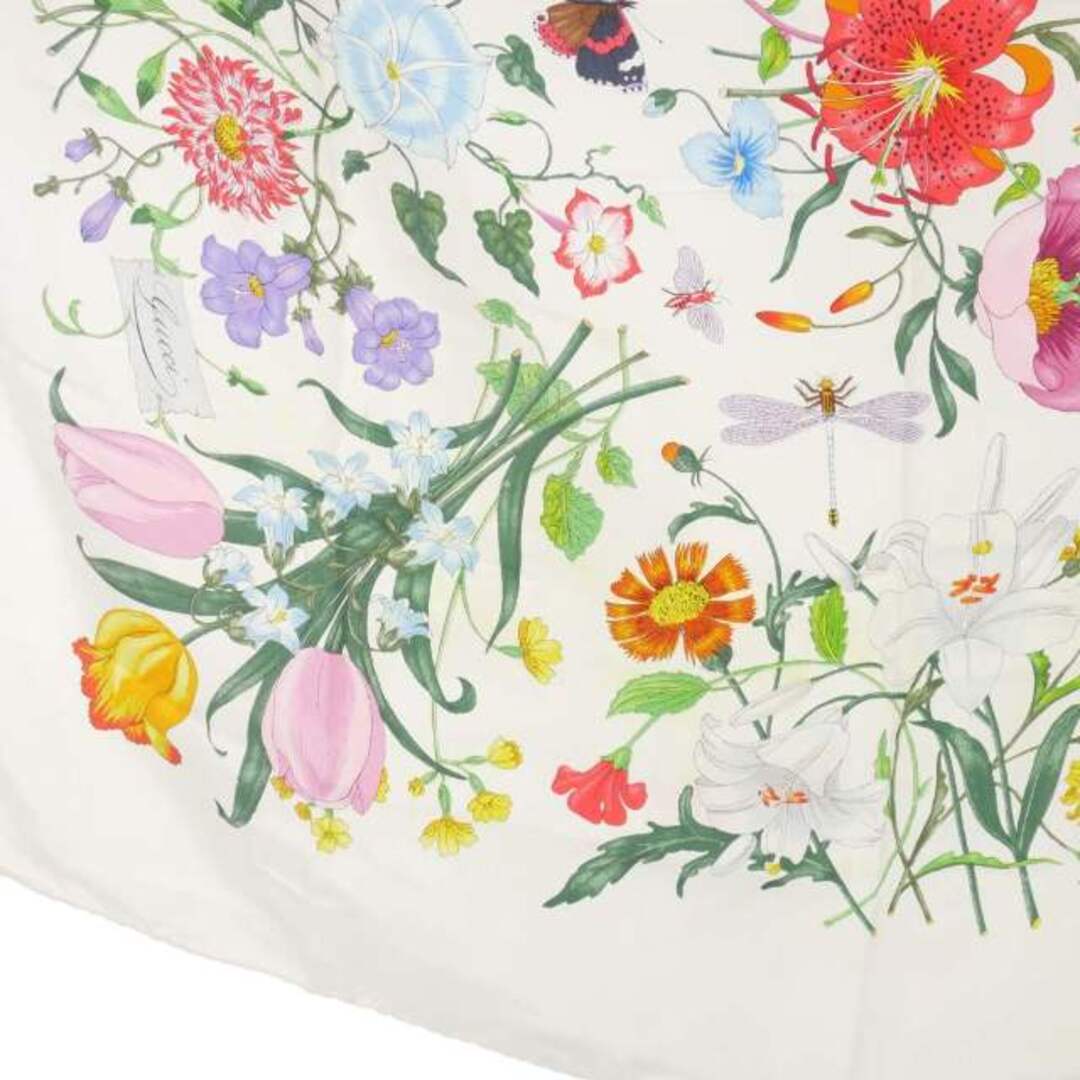 GUCCI - グッチ GUCCI ヴィンテージ スカーフ シルク 花 虫 蝶 マルチ