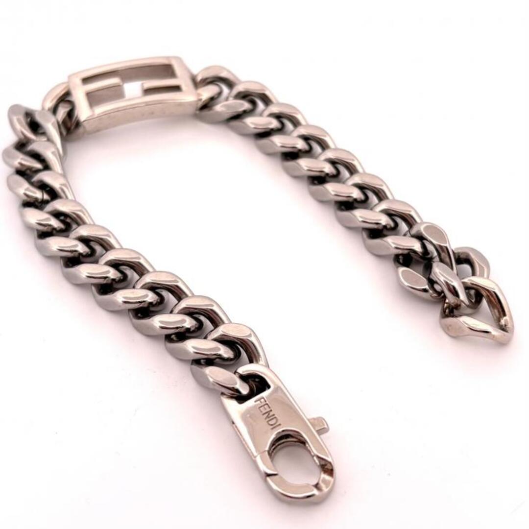 FENDI - FENDI FF バゲット ブレスレット シルバーカラー チェーン