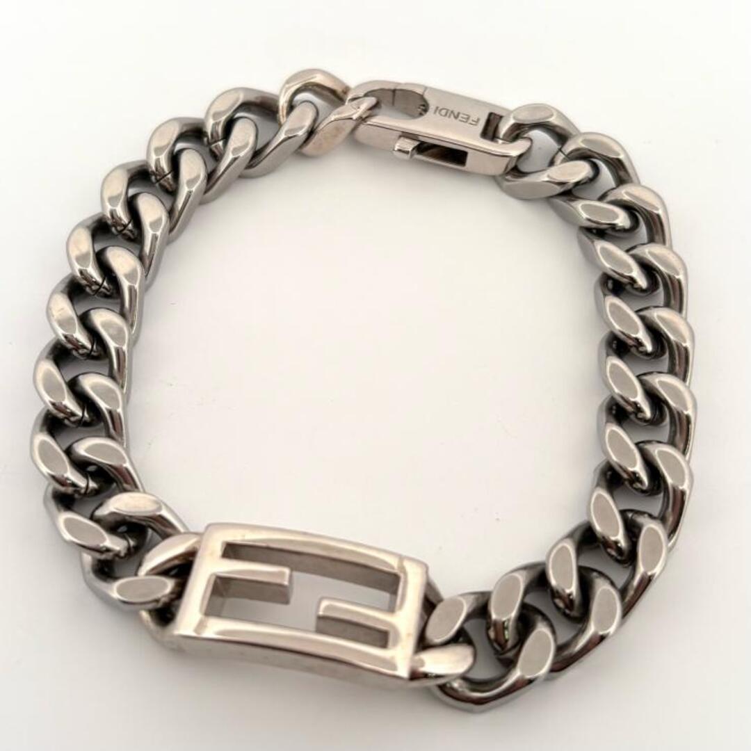 FENDI - FENDI FF バゲット ブレスレット シルバーカラー チェーン