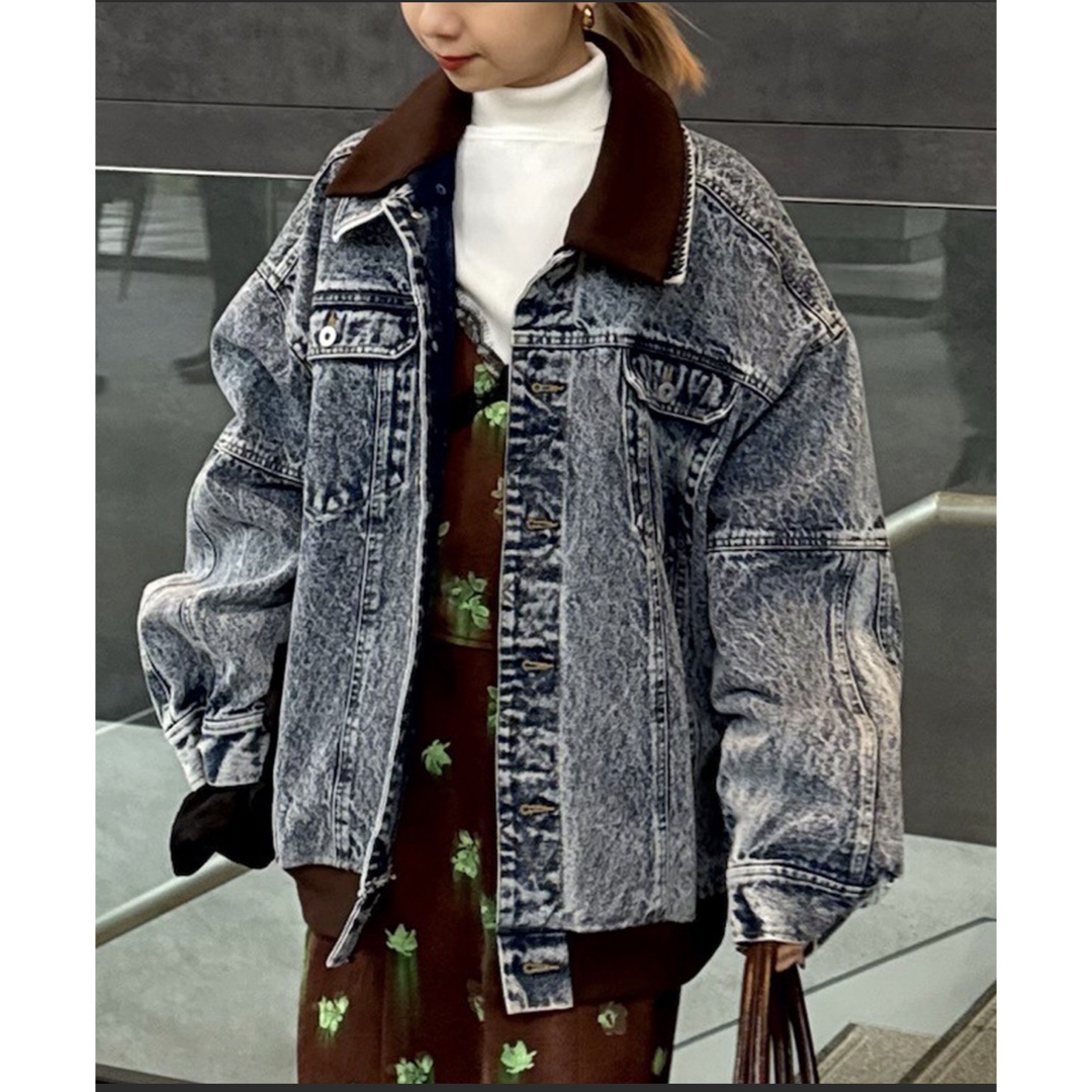 Ameri VINTAGE - 着用1回✨ AmeriVintage ✨RIB MIXDENIM BLOUSONの