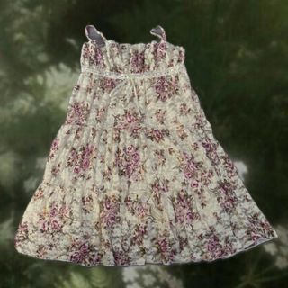 Darich - darich バックリボンフラワーレースティアードロングドレス