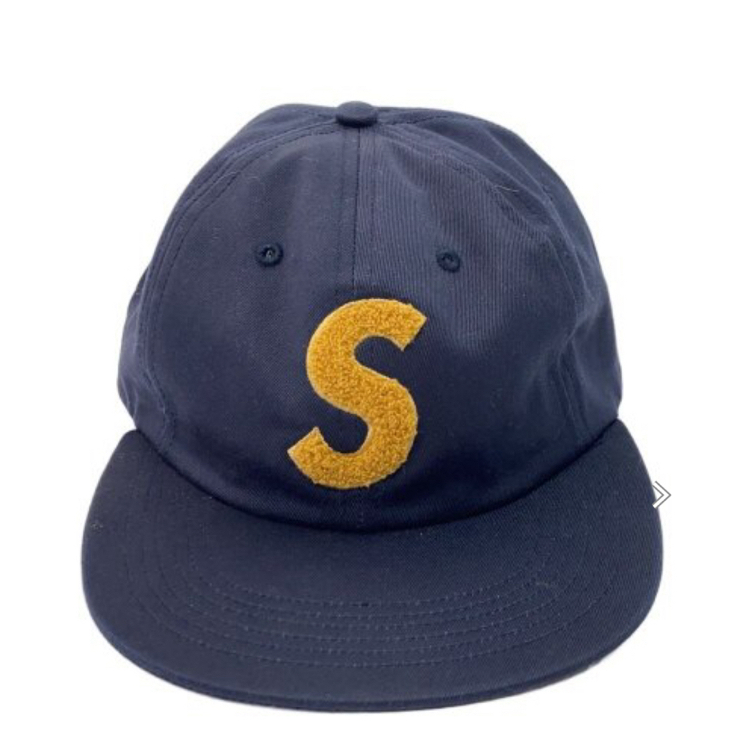 Supreme - シュプリーム刺繍Sロゴ ネイビー ベースボールキャップの