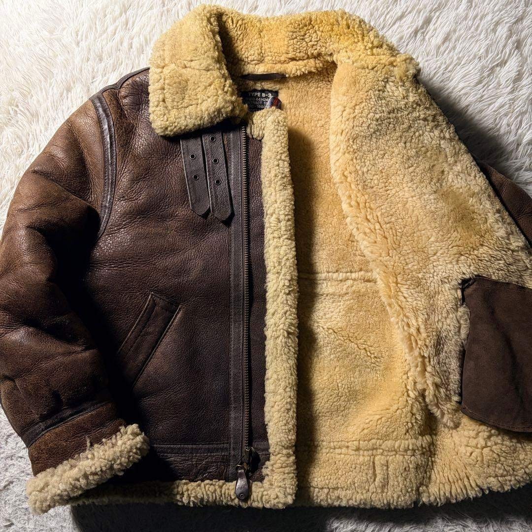 schott - 【米国製】schott フライトジャケット B-3 羊革 ムートン