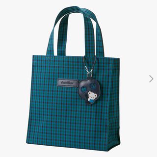 familiar - 【タグなし・未使用】 ファミリア 青チェックトートバッグ