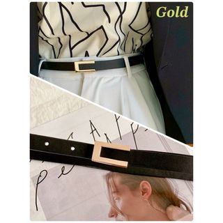 PLAN C(プランシー) ベルト - 黒×シルバー 化学繊維×金属素材の通販 by