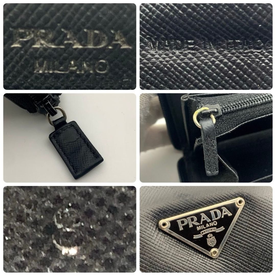 PRADA - 鑑定済み プラダ 長財布 ラウンドファスナー サフィアーノ