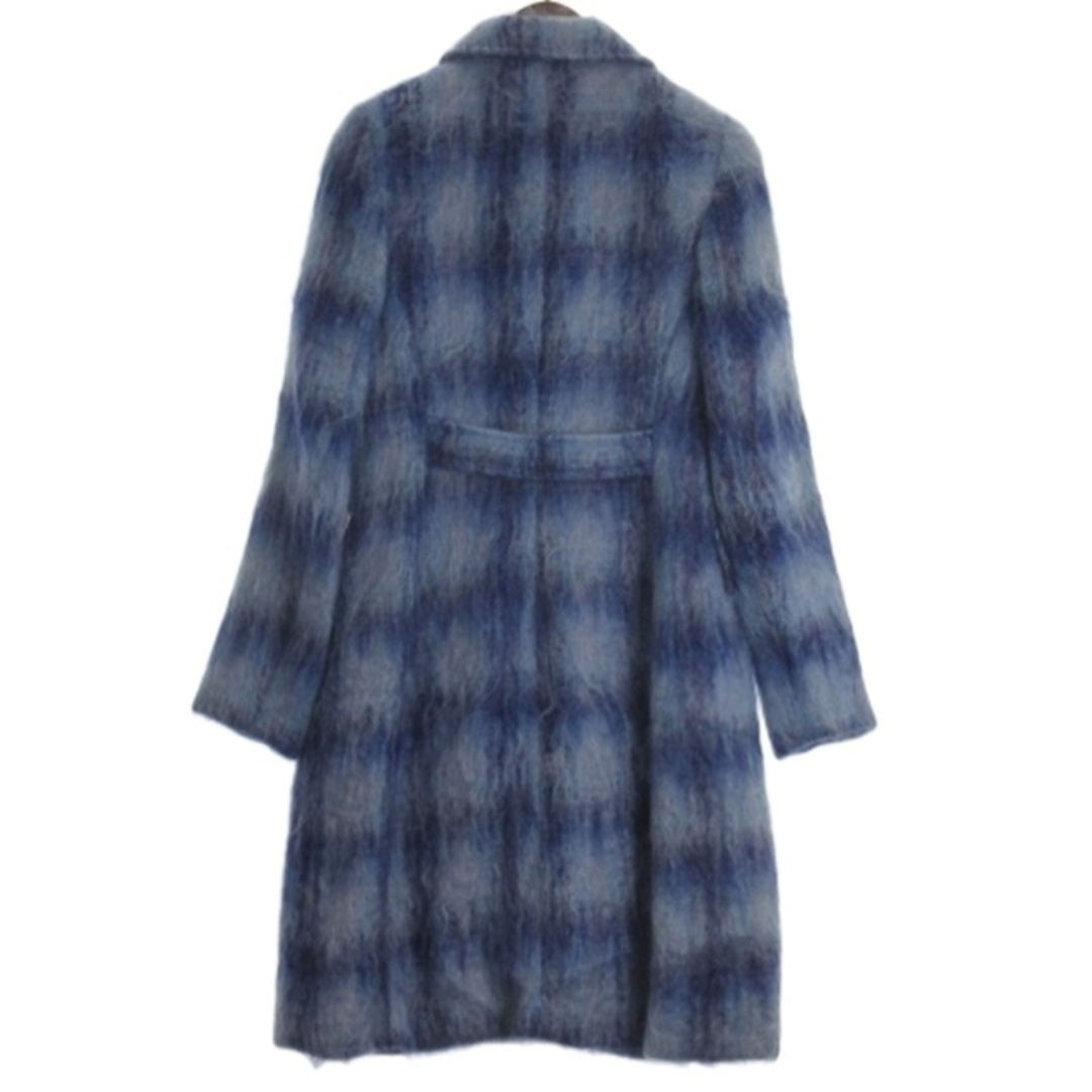 TOCCA - トッカ TOCCA モヘア コート ロング ブルー 6 □GY12の通販 by
