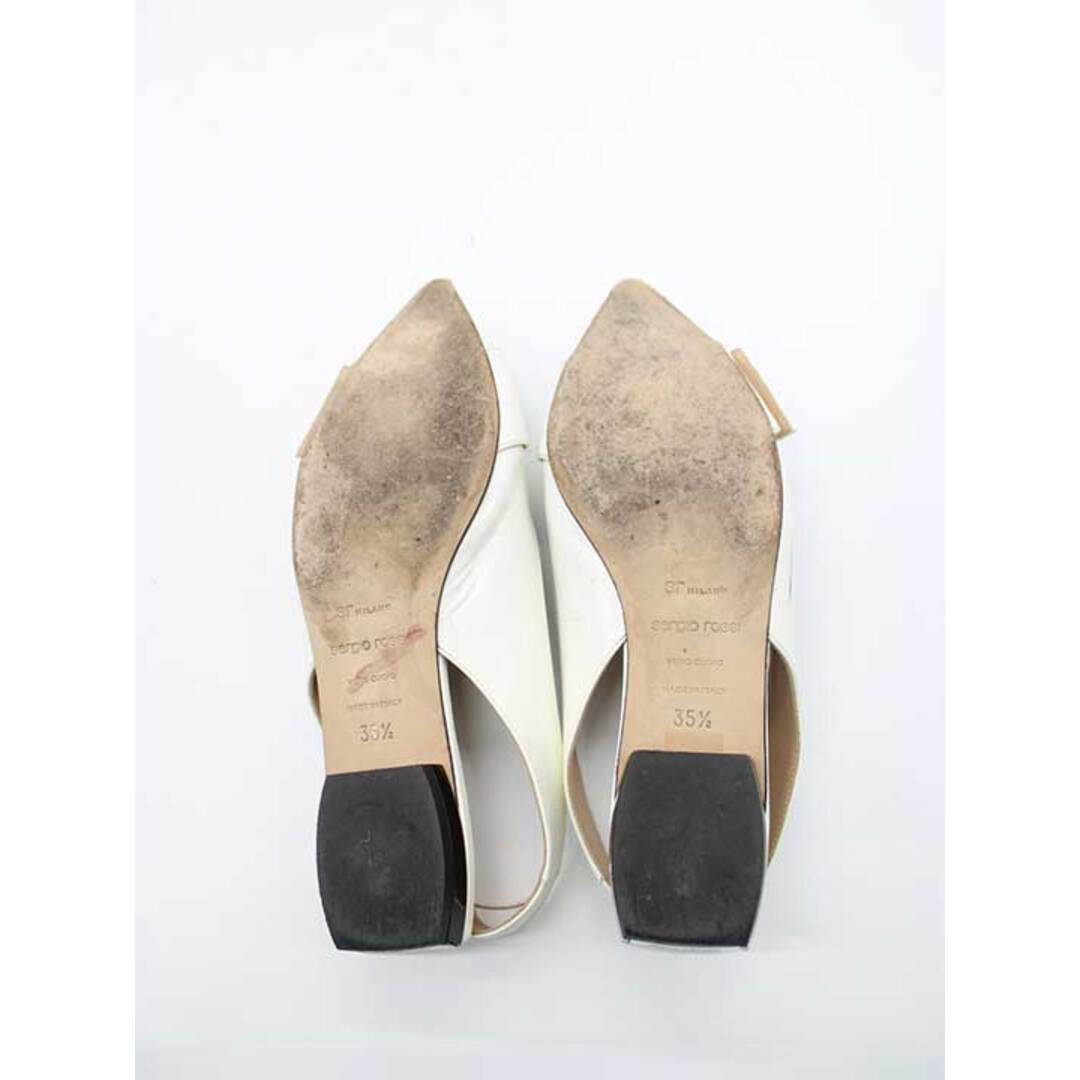 Sergio Rossi - セルジオロッシ エナメルベルトミュールパンプス