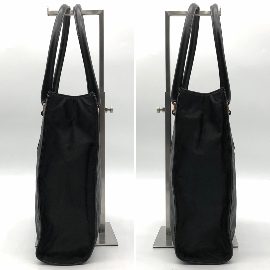 PRADA - ✨美品✨プラダ トートバッグ 三角ロゴプレート ゴールド金具