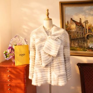 ROYAL CHIE - ロイヤルチエ 毛皮 ファー コート チエ イマイ