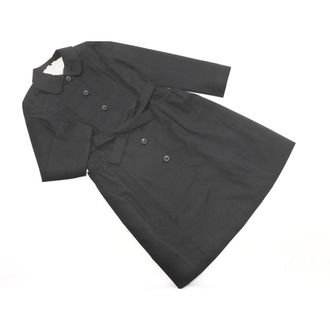 LAURA ASHLEY ローラ アシュレイ ステンカラー コート size13/黒