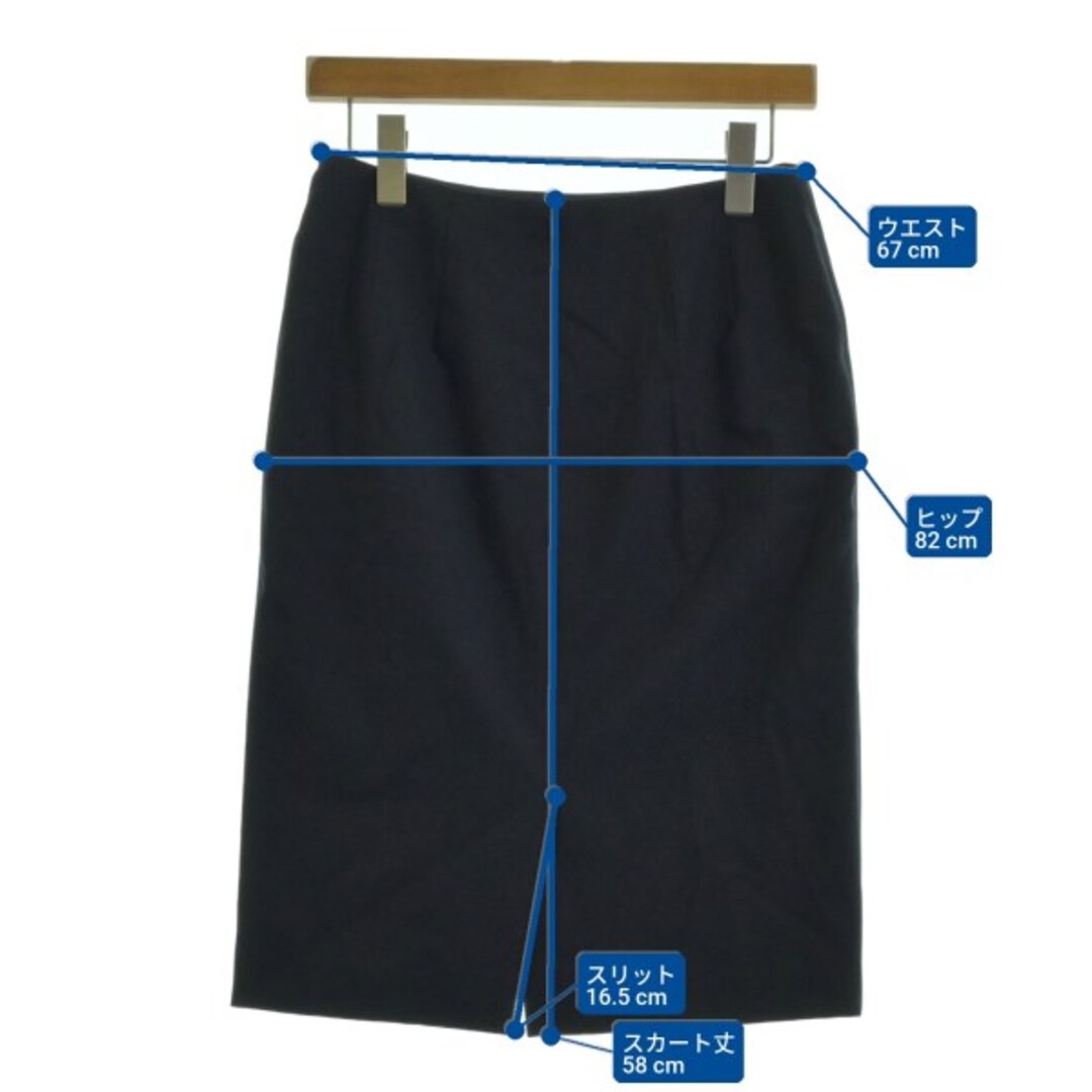 Theory - Theory セオリー ひざ丈スカート M 紺 【古着】【中古