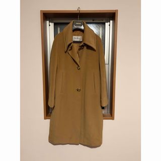 Max Mara - マックスマーラ リアルト コート キャメル100% 36 E594の
