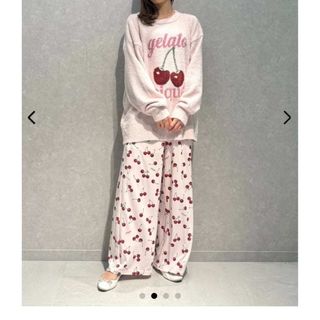 gelato pique - gelato picket ジェラートピケ ボーダー 紫ラベンダー