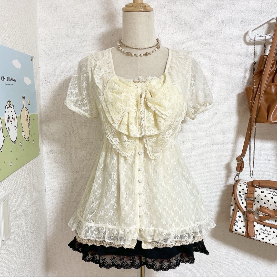 axes femme - axes femme ビッグリボン 2点セット 森ガールcoquette姫