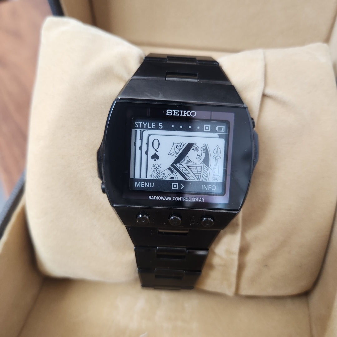 SEIKO - ブライツ 電波ソーラー アクティブマトリクスEPD ブラック