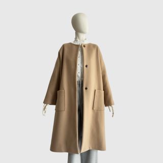 Noble - NOBLE / メランジエアーウール ワイドカラーコートの通販 by