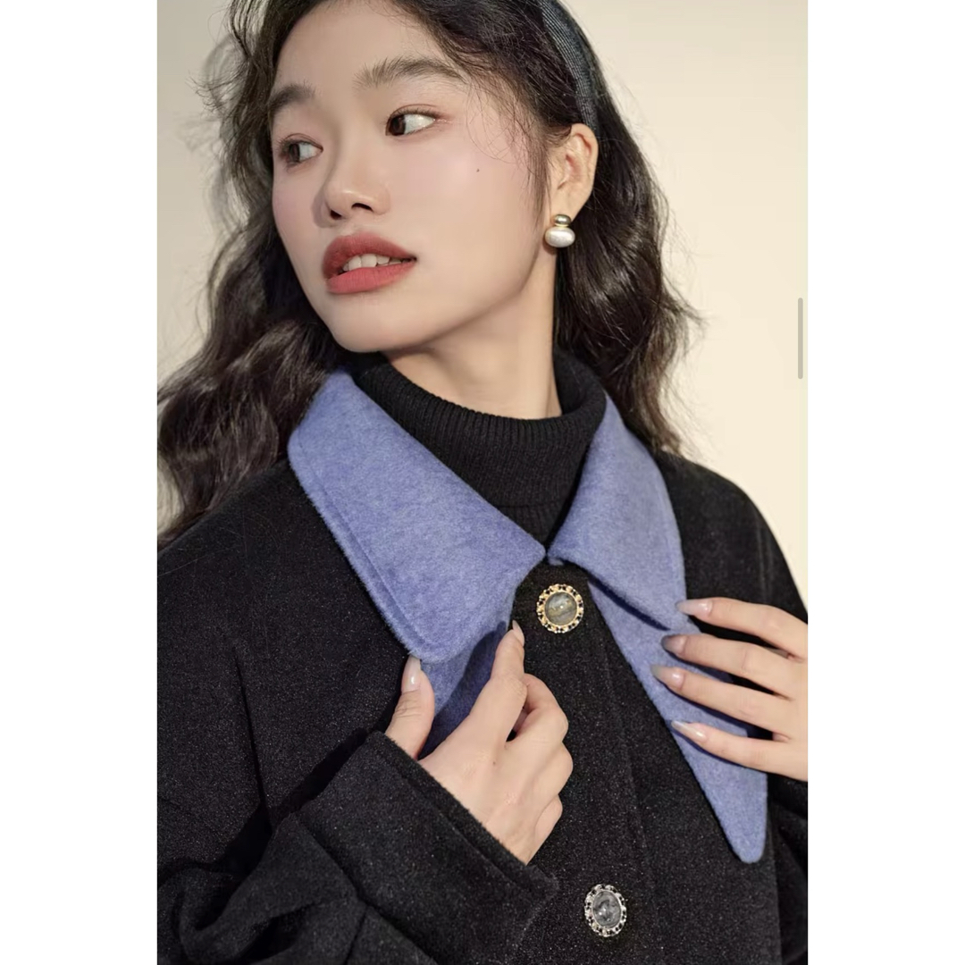 残り2点】リボンカラーコート Sサイズ シンプル 綺麗 イイ女 冬