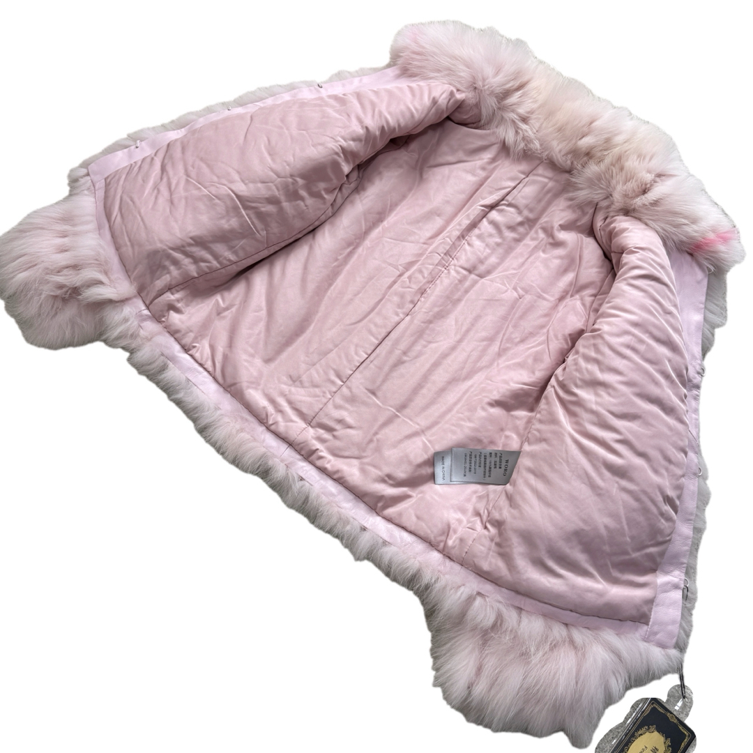 未使用タグ付き 染めブルーフォックス 軽量 近年モデル クロップド