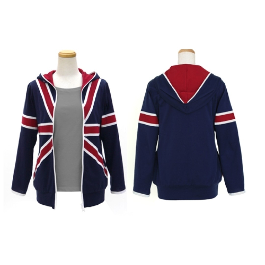 きんいろモザイク ユニオンジャック パーカー 二次元コスパ 九条カレン