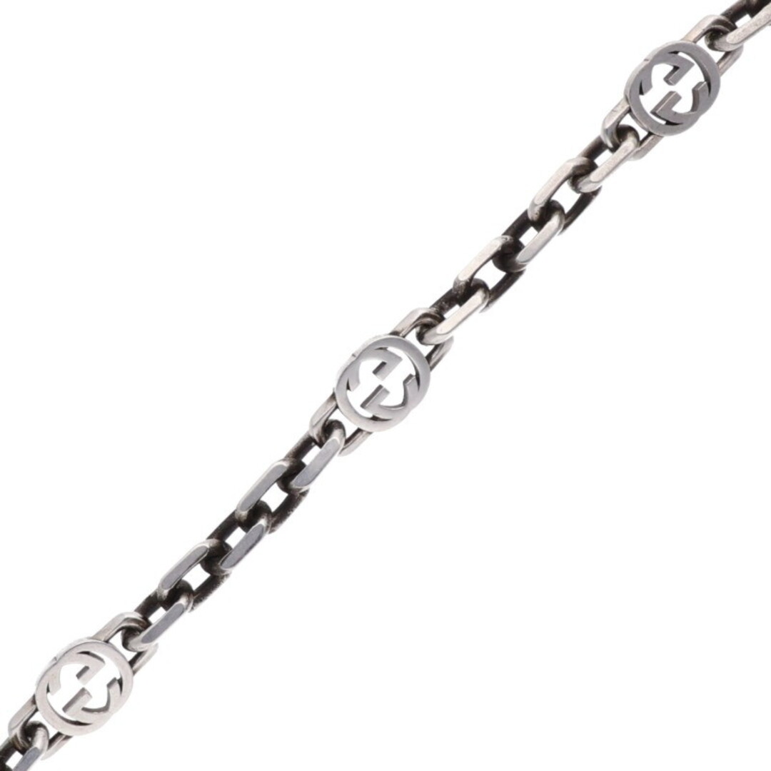 GUCCI - グッチ インターロッキングGシルバーブレスレット メンズ 20の