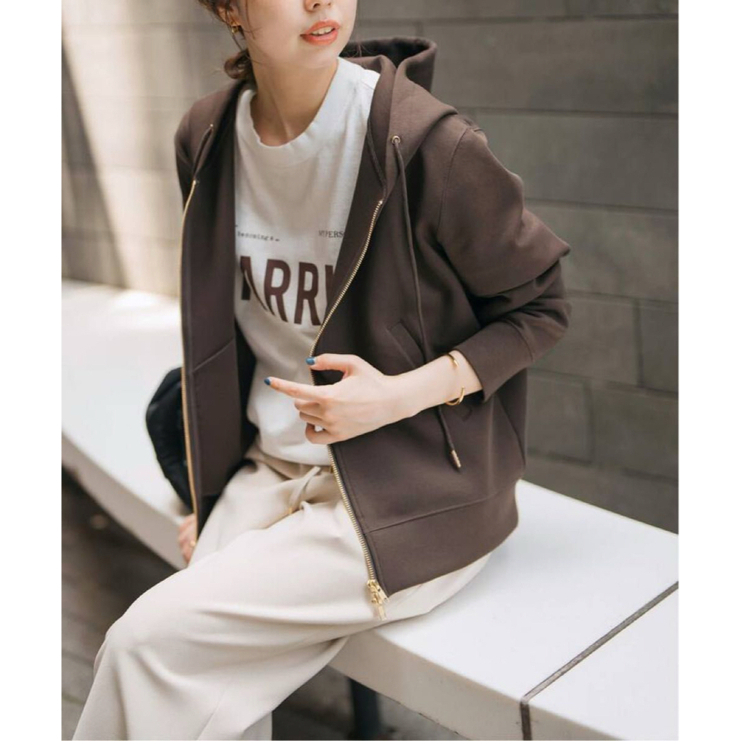 Spick & Span - 新品 Spick and Span ストレッチジップフードパーカー