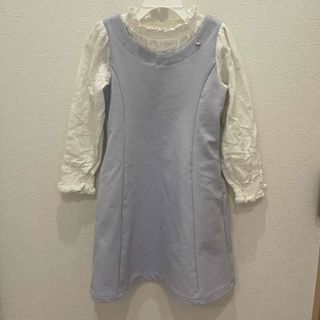 mezzo piano - メゾピアノ新品新作タグ付きウサギ転写プリント 衿つき