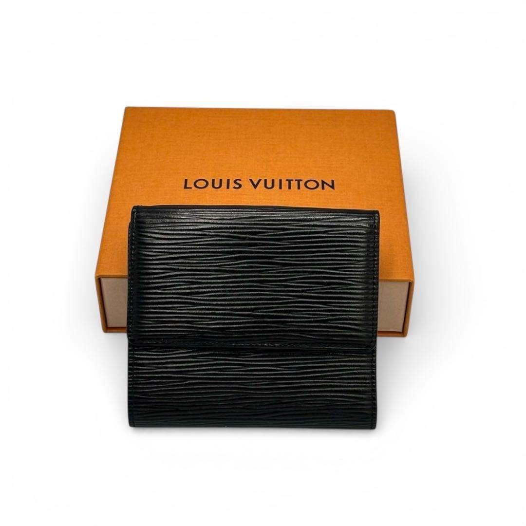 LOUIS VUITTON - 【極美品】ルイヴィトン Wホック財布 エピ ブラック 3