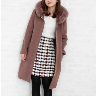 PROPORTION BODY DRESSING - 4way ファーストール付きノーカラーコート