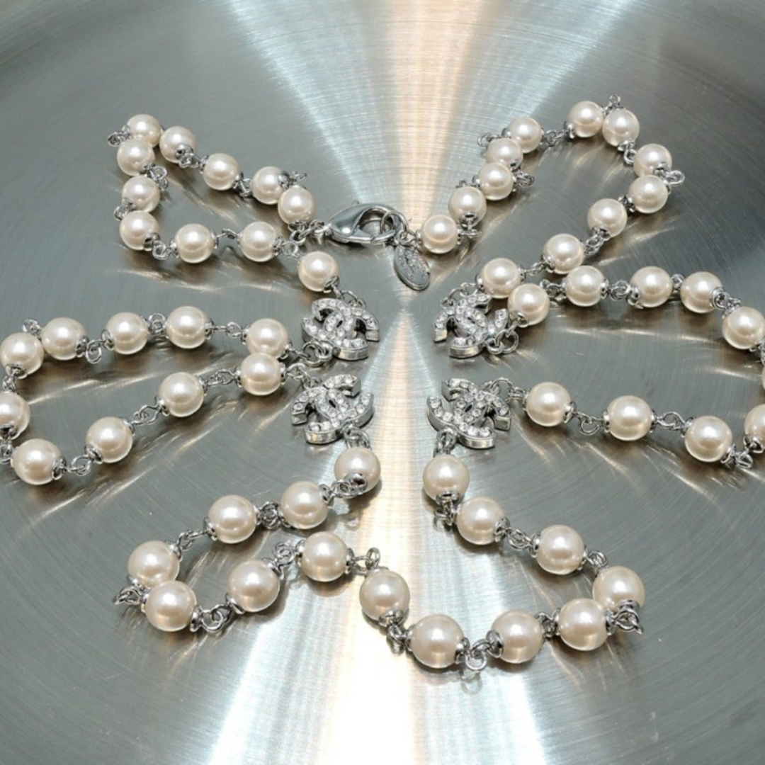 CHANEL - シャネルヴィンテージロングパールネックレス☆G807の通販 by