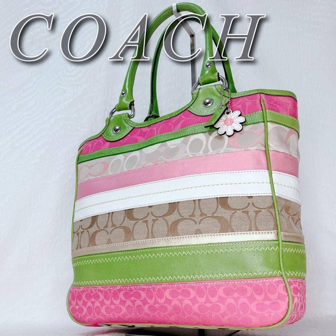 希少！】Coach Bleecker Patchwork Tote Bag