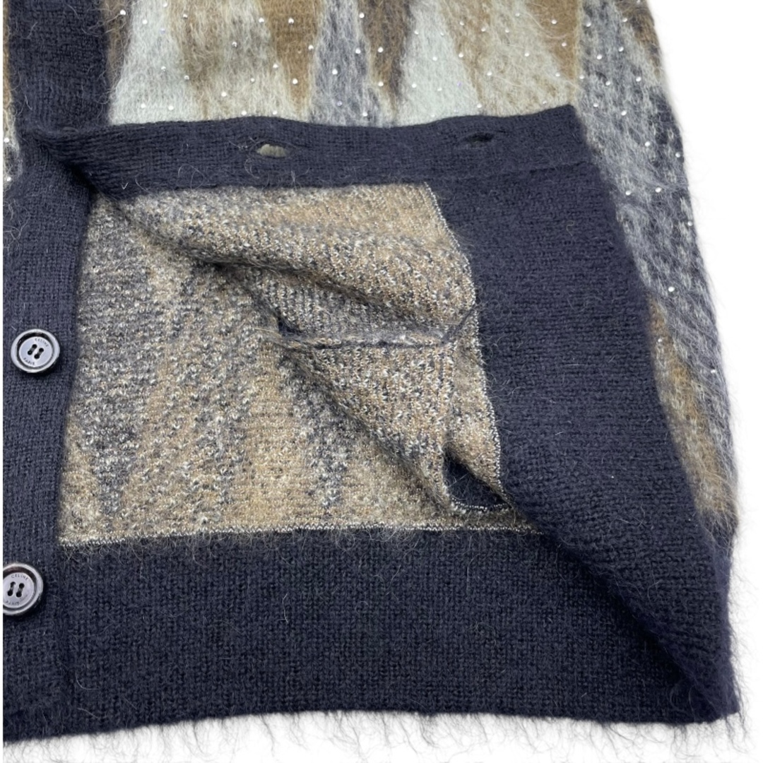 CELINE - セリーヌ CELINE ラインストーン装飾モヘアニット