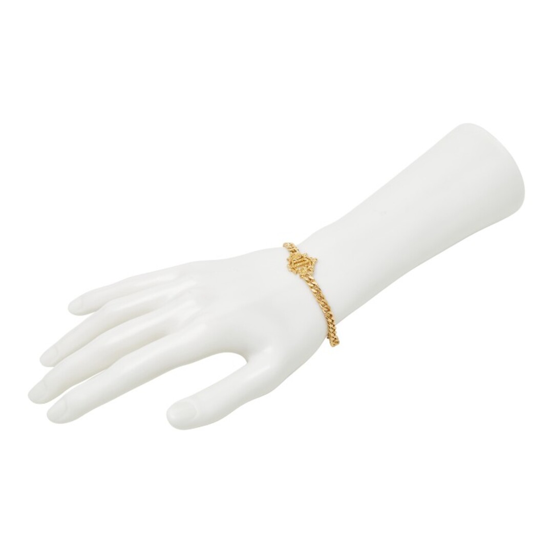 なまけもの様】ゴールドチェーン パール Dior ロゴブレスレット