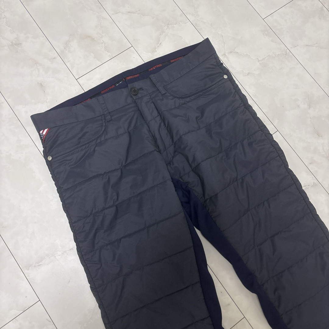 ブリーフィングゴルフ BRIEFINGGOLF ネイビー キルティングパンツL