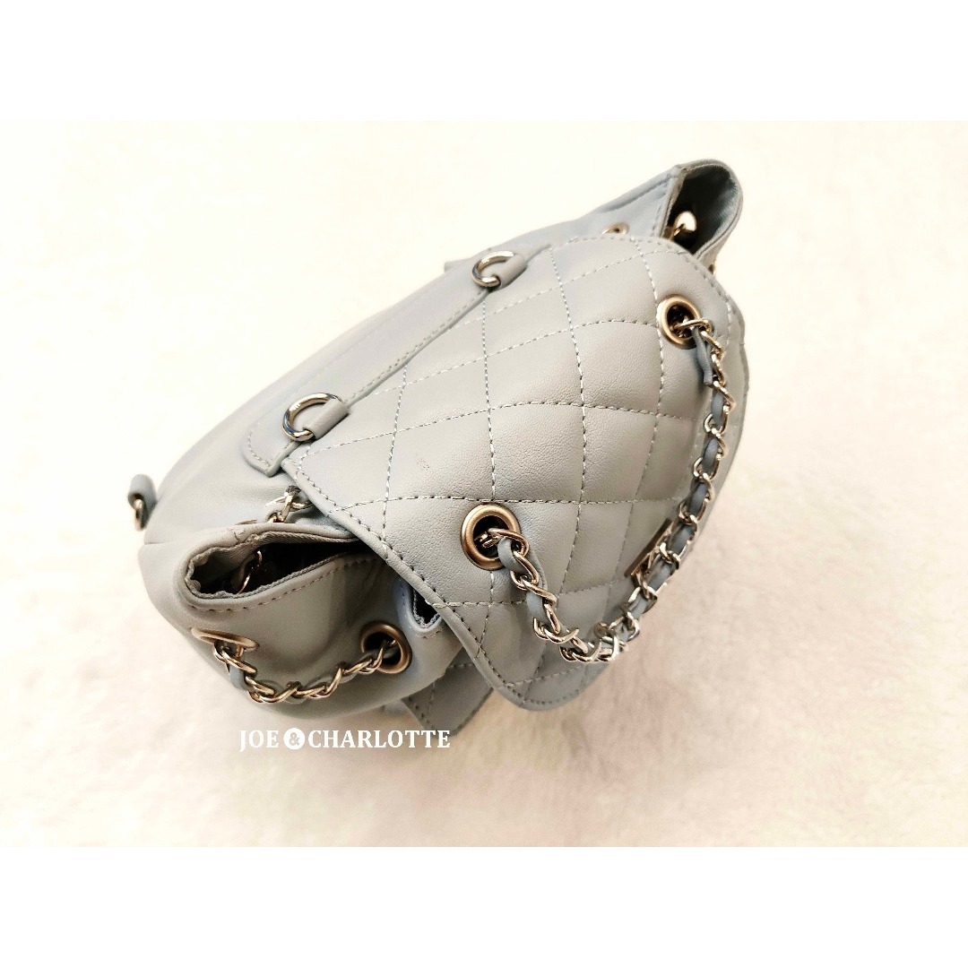 Darich - ダーリッチ darich キルティングビジューミニリュック SAX