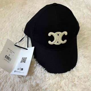 CELINE - 値下げトリオンフベースボールキャップ コットン ネイビー