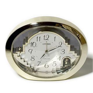 CITIZEN - ジャンク シチズン電波掛け時計4MN406パルミューズシーズン