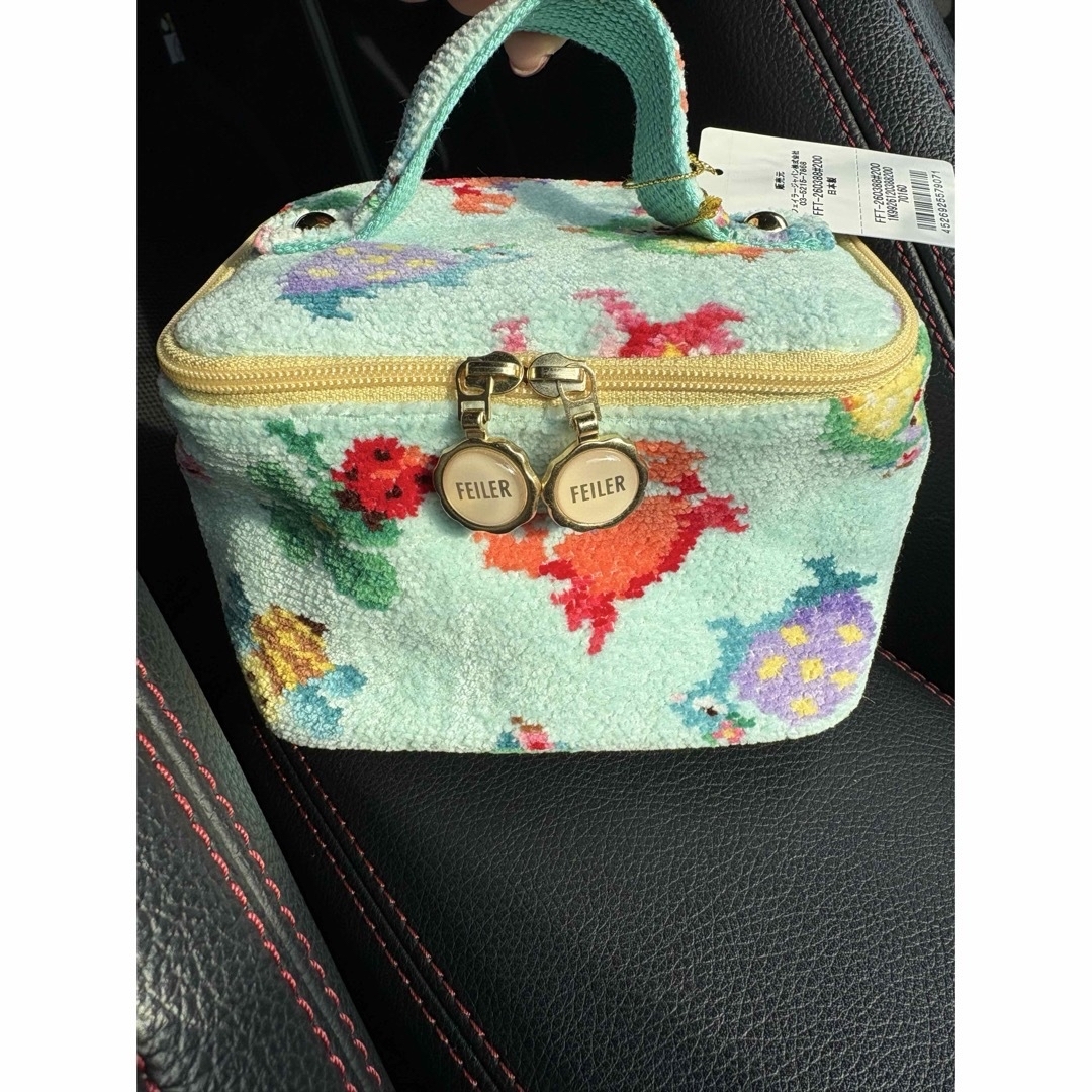 FEILER - 神崎恵さんフェイラー⭐︎バニティポーチ⭐︎ペールグリーン