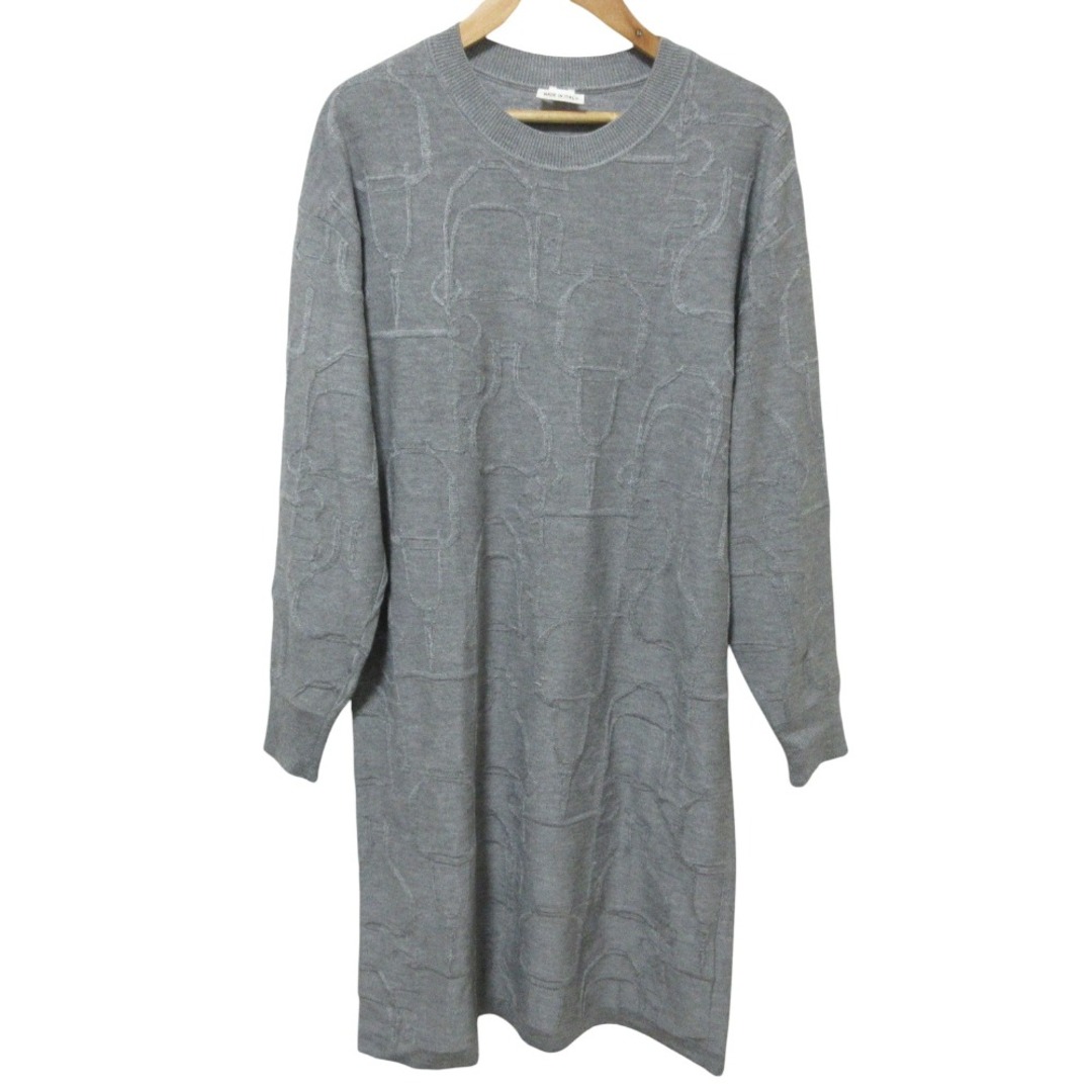 HERMES - 美品 クリーニング済 Hermes エルメス シルクカシミア 膝丈