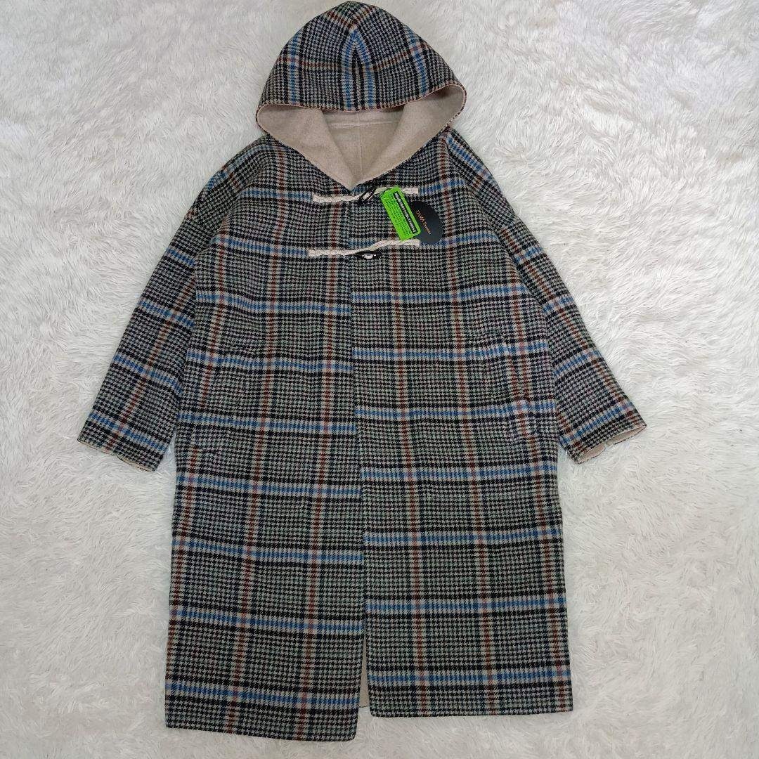 dinos - 新品タグ付 ダーマコレクション チェック柄ダッフルコート