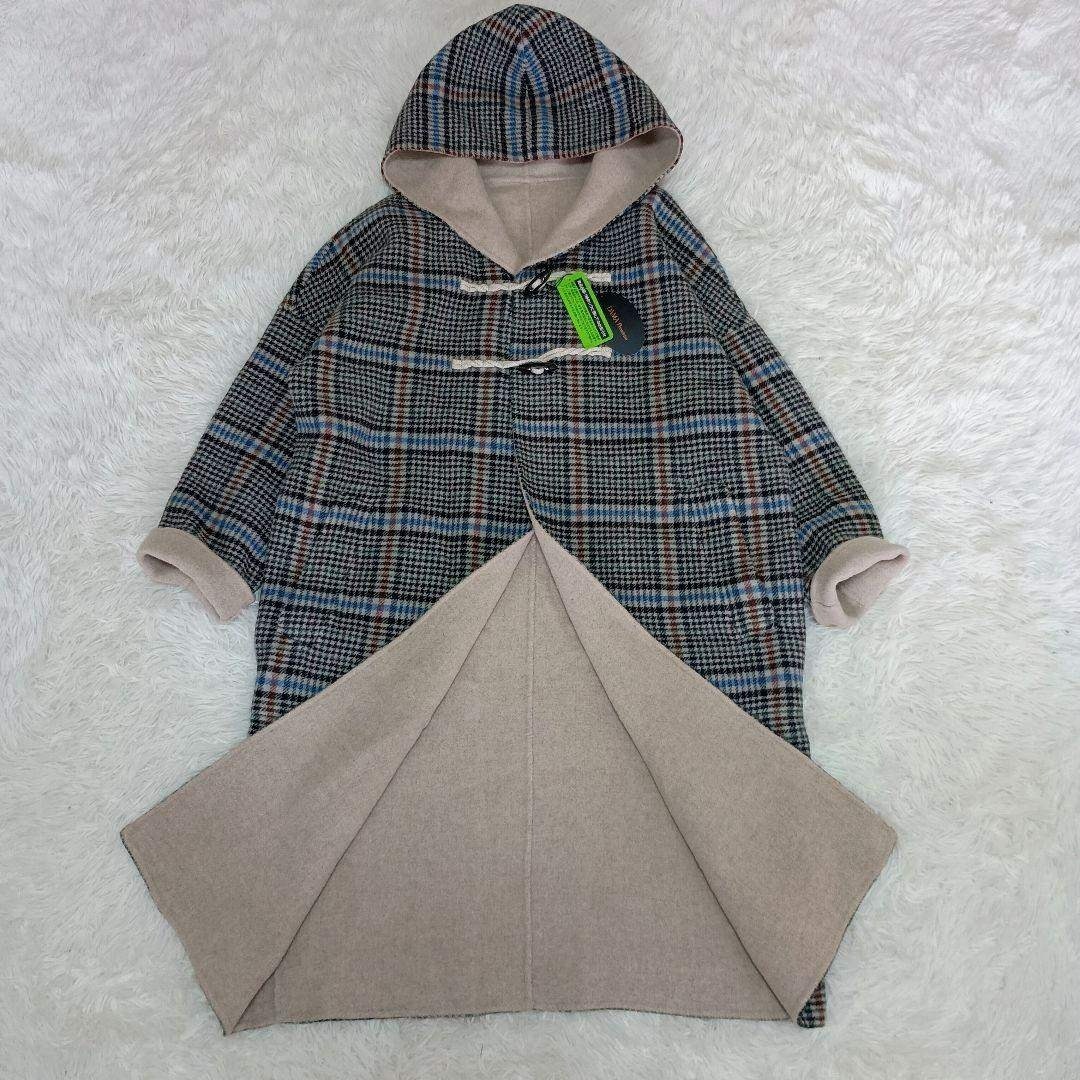 dinos - 新品タグ付 ダーマコレクション チェック柄ダッフルコート