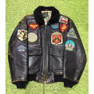 AVIREX - アヴィレックス 7823 G-1 フライトジャケット レザー ボア