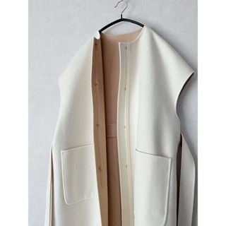 Apuweiser-riche - タグ付 パール釦バックフレアコート アプワイザー