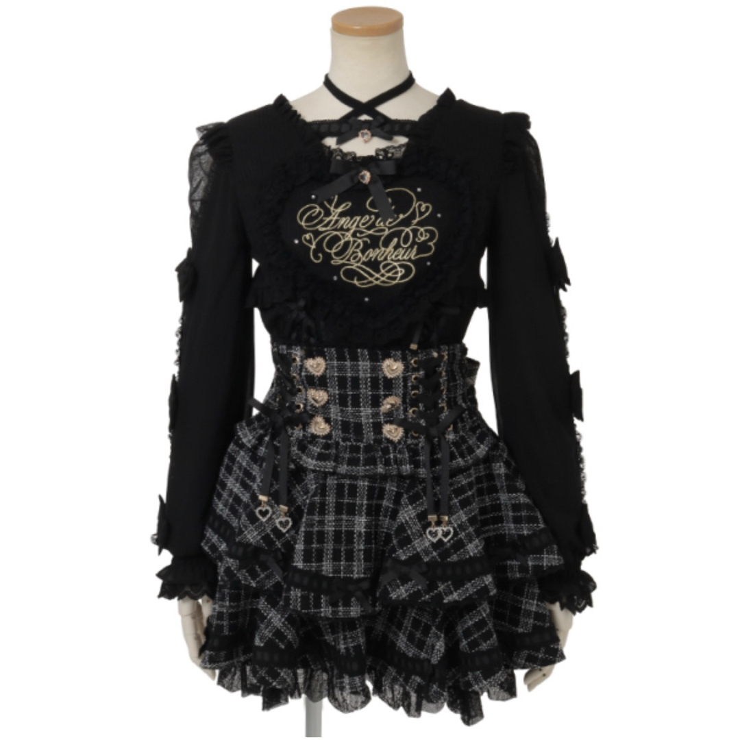 LIZ LISA - 【新品タグ付】リズリサ はしごリボンツイードティアード