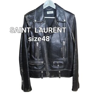 SAINT LAURENT - サンローランパリ 新品 44 ライダース カフェレーサー